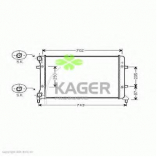 31-1225 KAGER Радиатор, охлаждение двигателя