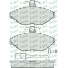 05P236 LPR Комплект тормозных колодок, дисковый тормоз