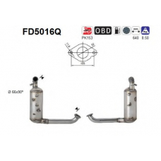 FD5016Q AS Сажевый / частичный фильтр, система выхлопа ОГ