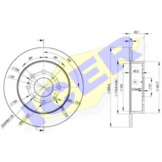 78BD5105-2 ICER Тормозной диск