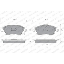 151-1311 WEEN Комплект тормозных колодок, дисковый тормоз