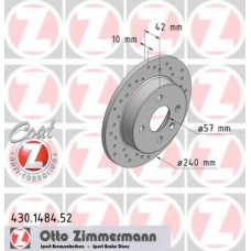 430.1484.52 ZIMMERMANN Тормозной диск