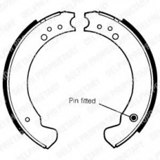LS1089 DELPHI Комплект тормозных колодок