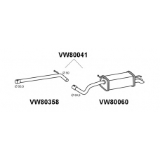 VW80041 VENEPORTE Глушитель выхлопных газов конечный