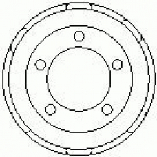 7D0647 KAWE Тормозной барабан