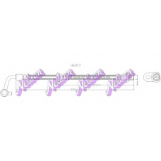 H6917 Brovex-Nelson Тормозной шланг