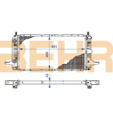 2108861 BEHR Radiator