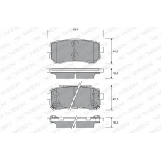 151-2571 WEEN Комплект тормозных колодок, дисковый тормоз