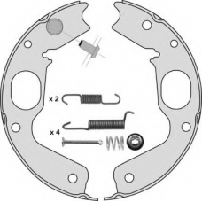 M808R MGA Комплект тормозных колодок, стояночная тормозная с