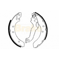 SH2171 BRAKE ENGINEERING Комплект тормозных колодок