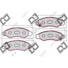 BP1934 DJ PARTS Комплект тормозных колодок, дисковый тормоз