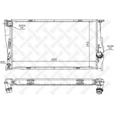 10-25580-SX STELLOX Радиатор, охлаждение двигателя