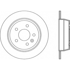 BDA1705.10 OPEN PARTS Тормозной диск