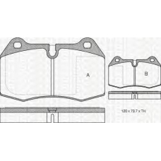 8110 11004 TRIDON Brake pads - front