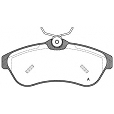 BPA0880.00 OPEN PARTS Комплект тормозных колодок, дисковый тормоз