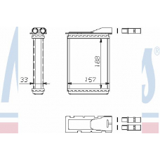 73359 NISSENS Теплообменник, отопление салона