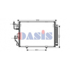 142022N AKS DASIS Конденсатор, кондиционер