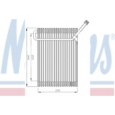 92180 NISSENS Испаритель, кондиционер