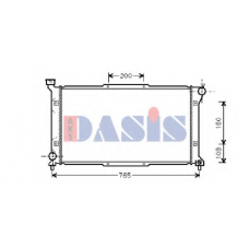 350230N AKS DASIS Радиатор, охлаждение двигателя