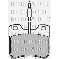 BBP1402 BORG & BECK Комплект тормозных колодок, дисковый тормоз