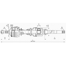 DRS6203.00 OPEN PARTS Приводной вал