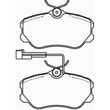 P 23 045 BREMBO Комплект тормозных колодок, дисковый тормоз