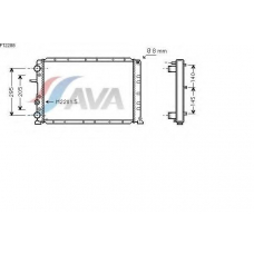 FT2288 AVA Радиатор, охлаждение двигателя