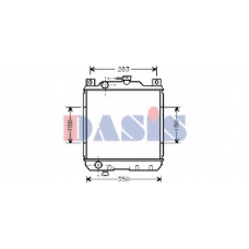 320110N AKS DASIS Радиатор, охлаждение двигателя