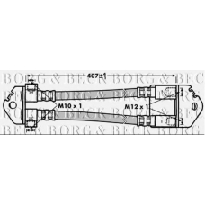 BBH7001 BORG & BECK Тормозной шланг