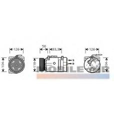 4300K310 VAN WEZEL Компрессор, кондиционер