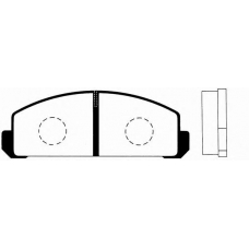 J PA-314AF JAPANPARTS Комплект тормозных колодок, дисковый тормоз