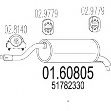 01.60805 MTS Глушитель выхлопных газов конечный