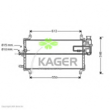 94-6211 KAGER Конденсатор, кондиционер