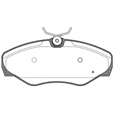 BPA0834.00 OPEN PARTS Комплект тормозных колодок, дисковый тормоз