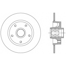 BDA2515.30 OPEN PARTS Тормозной диск