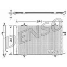 DCN21019 DENSO Конденсатор, кондиционер