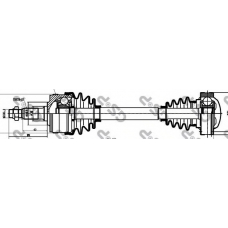 235002 GSP Приводной вал
