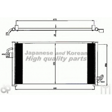 S559-14 ASHUKI Конденсатор, кондиционер