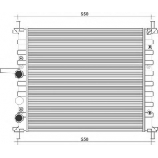 350213895000 MAGNETI MARELLI Радиатор, охлаждение двигателя