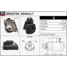 DRS3744 DELCO REMY Стартер