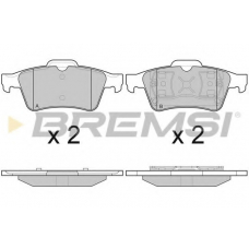 BP2980 BREMSI Комплект тормозных колодок, дисковый тормоз