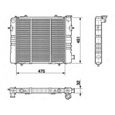 350213568000 MAGNETI MARELLI Охладитель, охлаждение двигателя