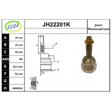 JH22201K SERA Шарнирный комплект, приводной вал