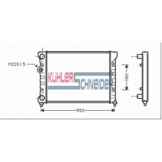 1307701 KUHLER SCHNEIDER Радиатор, охлаждение двигател