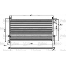 818119 VALEO Конденсатор, кондиционер
