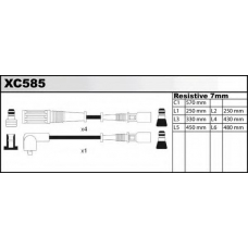 XC585 QUINTON HAZELL Комплект проводов зажигания