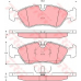 GDB3116 TRW Комплект тормозных колодок, дисковый тормоз
