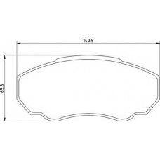 363710201354 MAGNETI MARELLI Комплект тормозных колодок, дисковый тормоз