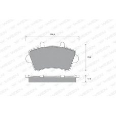 151-1871 WEEN Комплект тормозных колодок, дисковый тормоз