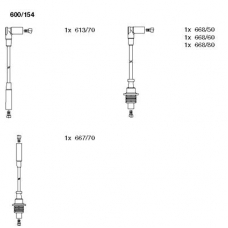 600/154 BREMI Комплект проводов зажигания